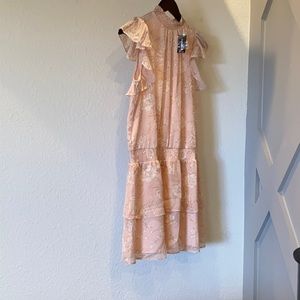 Brand New Pinkish Floral Express Dress- Medium